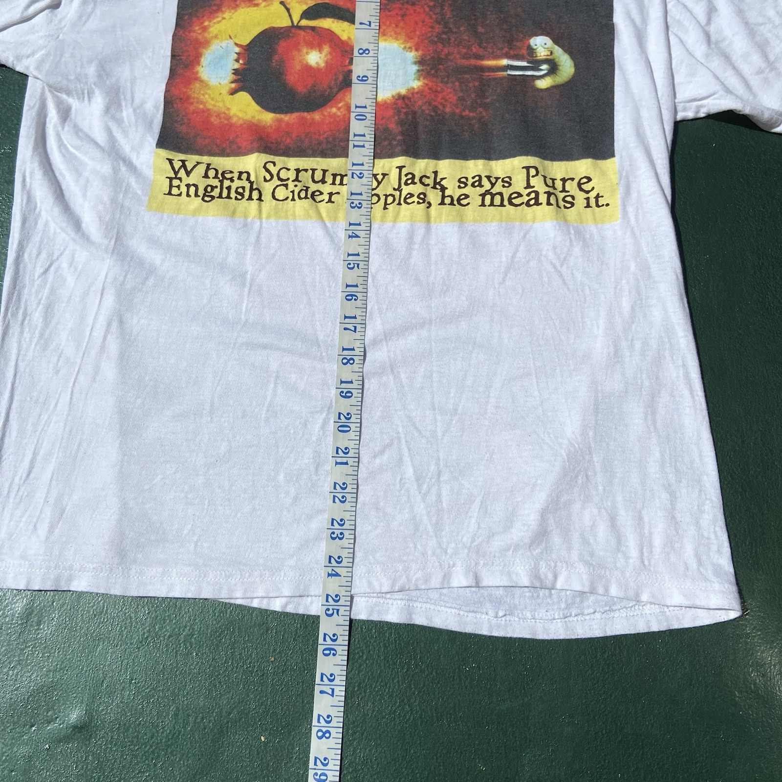 Vintage Scrumpy Jack Cider T Shirt Large Shooting Maggot 90s Promo Breweriana gallery