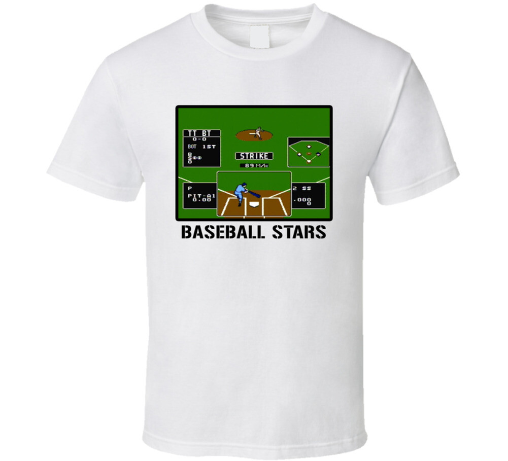 Baseball Stars Video Game Classic Retro Fan T Shirt