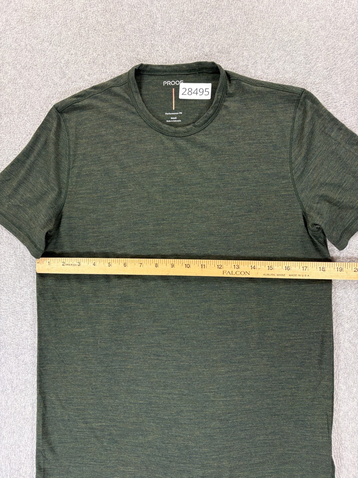 Proof Huckberry 72 Hour Merino Tee Shirt (Men's Small) Green gallery