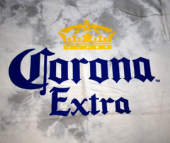 Corona Extra Mens Corona Extra Crown Graphic White Tie Dye Shirt New S-XL