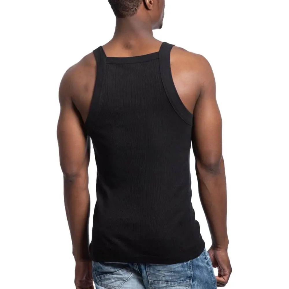 Galaxy by Harvic Men's Solid Colored Medium Weight Tank Top Black gallery