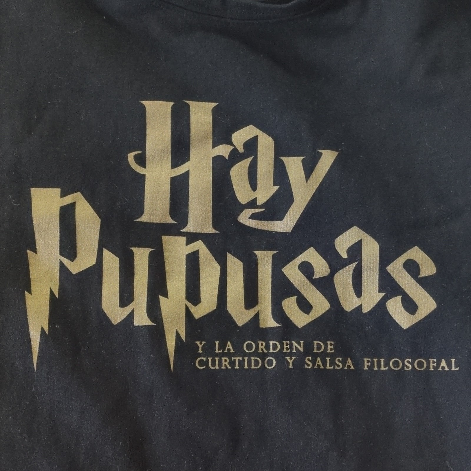 Hay Pupusas Merch Men's XL Black Graphic Print Short Sleeve T-Shirt El Salvador gallery