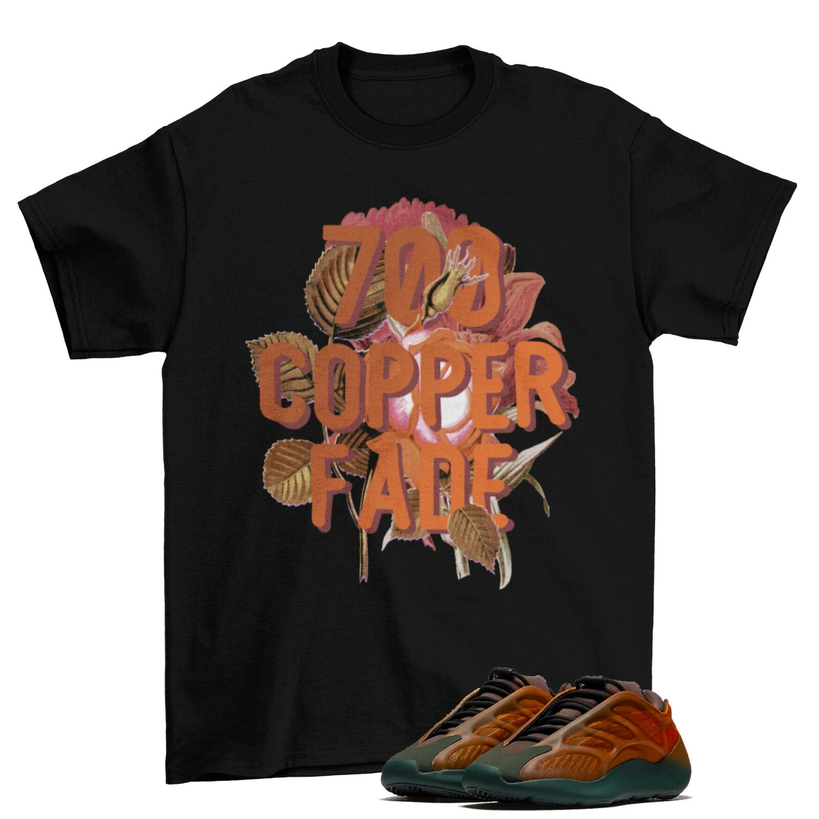 Floral Fade Sneaker Shirt to Match Yeezy 700 V3 Copper Fade gallery