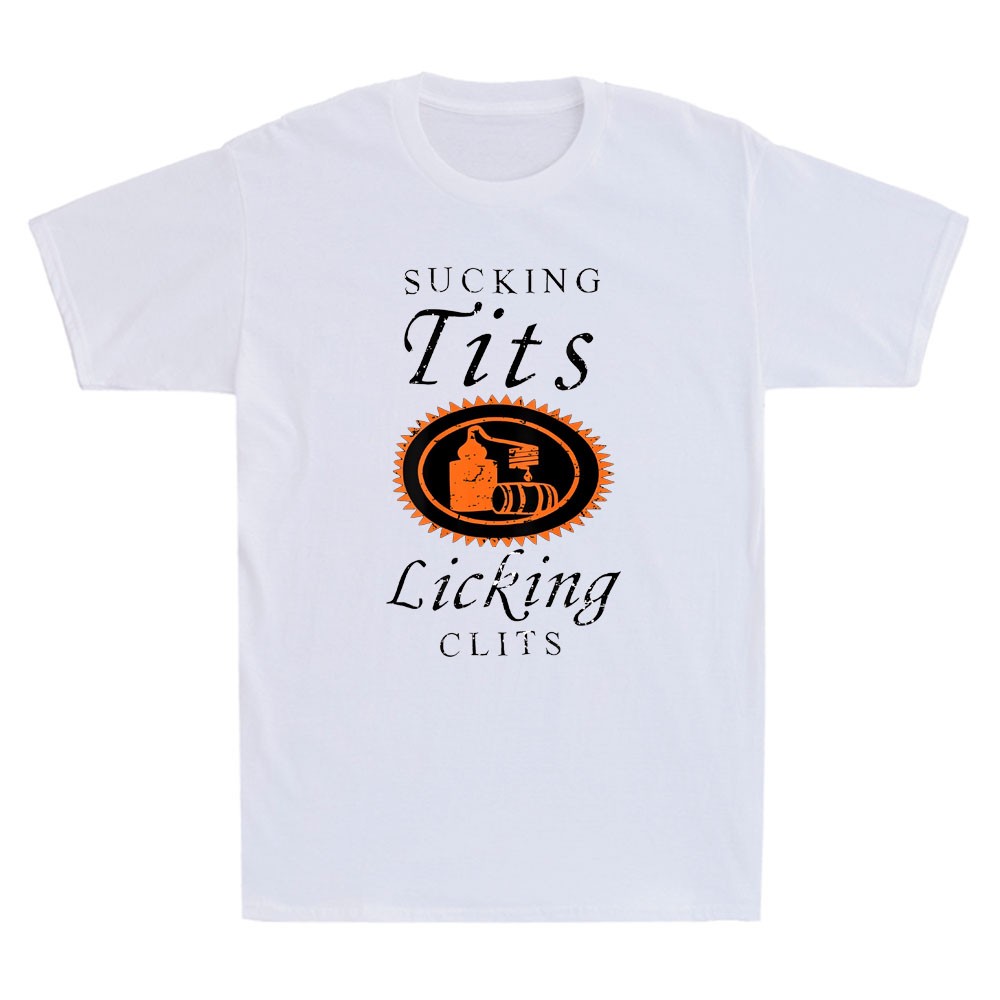 Sucking Tits Licking Clitss Funny Adult Joke Sarcastic Quote Retro Men's T-Shirt gallery