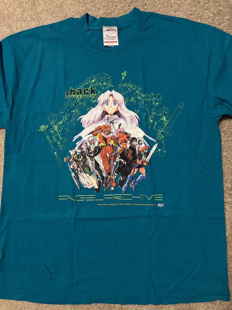 .Hack Infection Shirt Size Large 2D Fantasy Video Games PS2