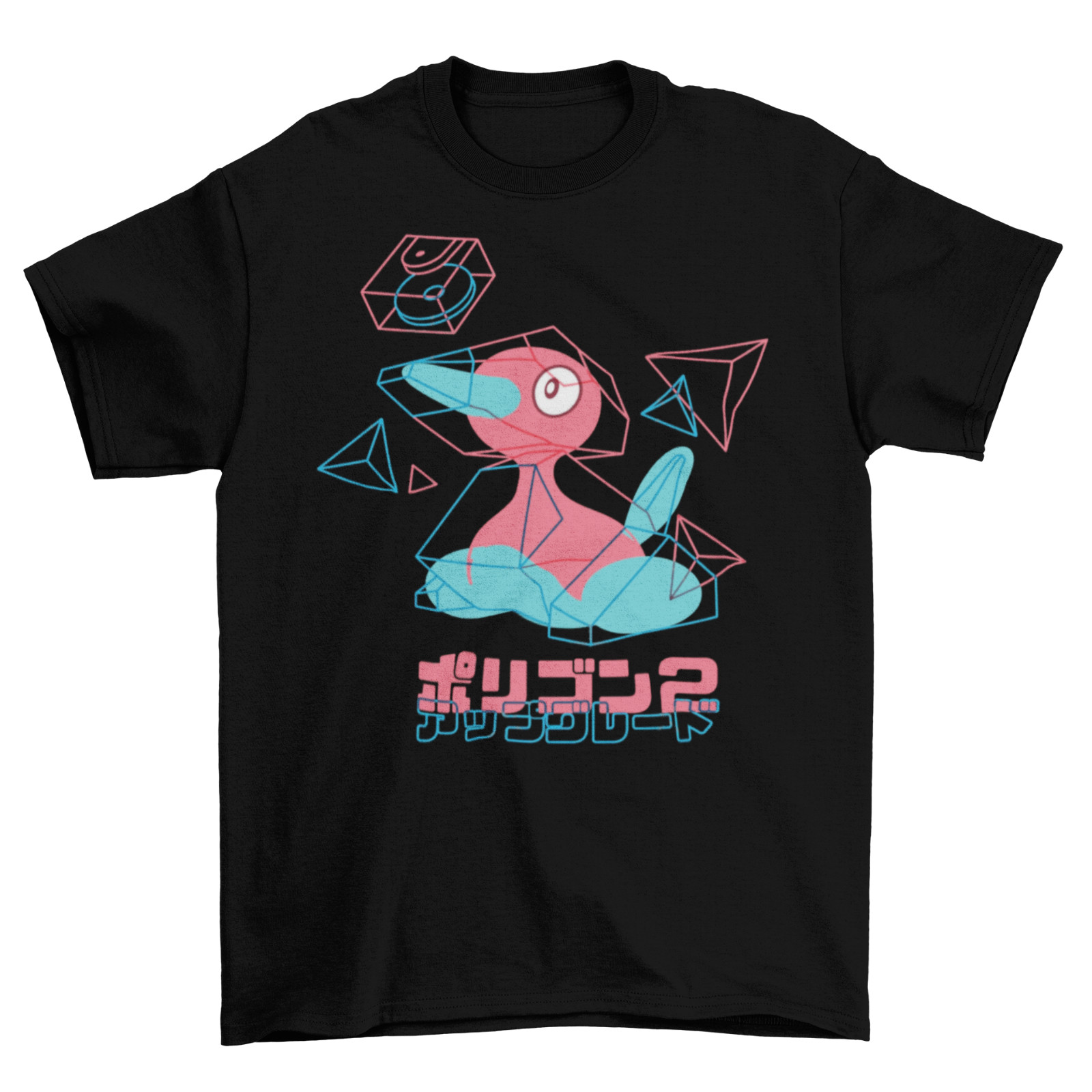 Porygon 2 Japan T-Shirt Unisex Mens Adult Cotton TV 3D Gameboy New gallery