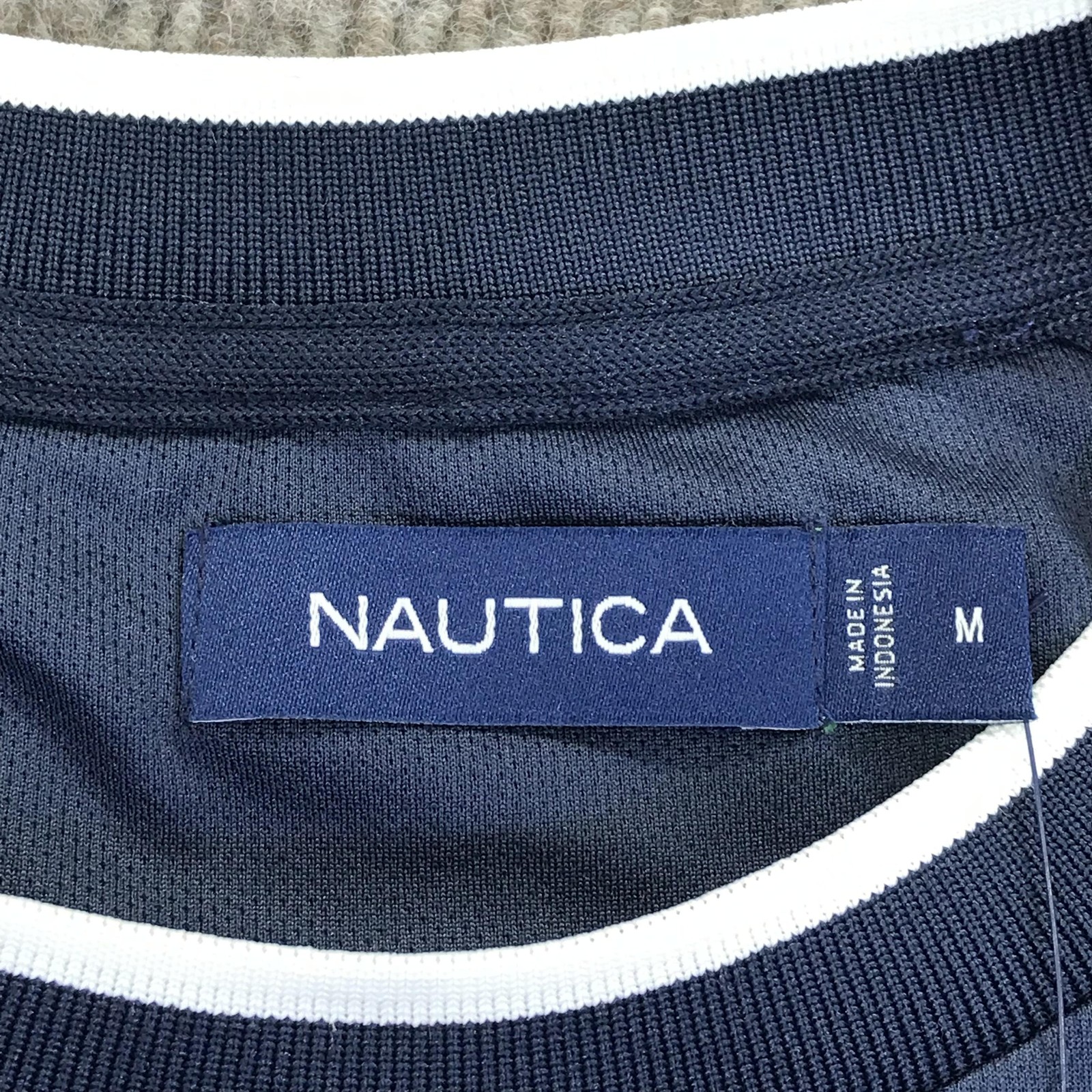 Nautica Shirt Mens Medium Blue Turks & Caicos Coastal Club Graphic Tee Nautical gallery