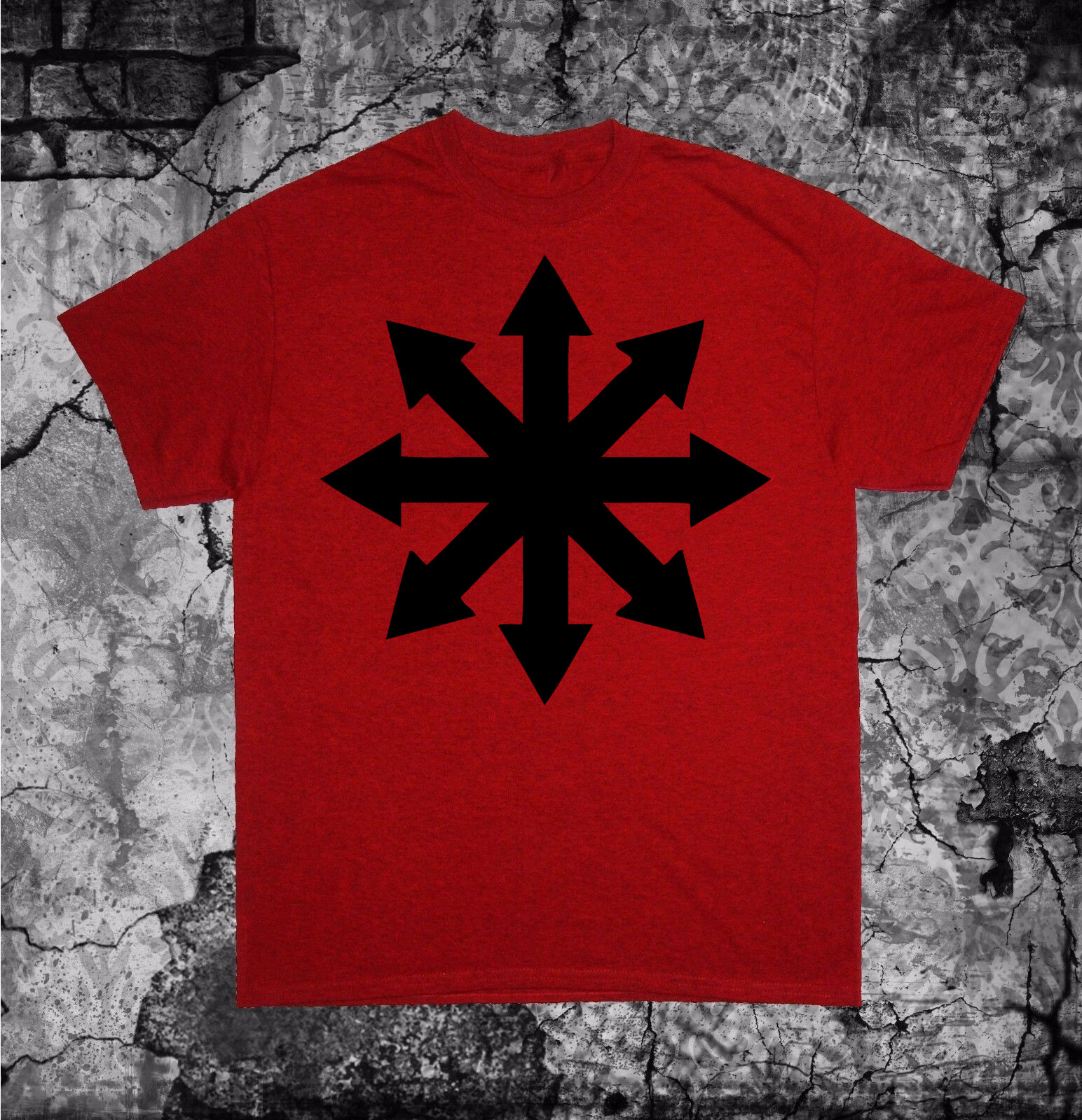 Chaos Symbol Shirt - Occult pentacle star Punk Metal grunge gothic of cross gallery