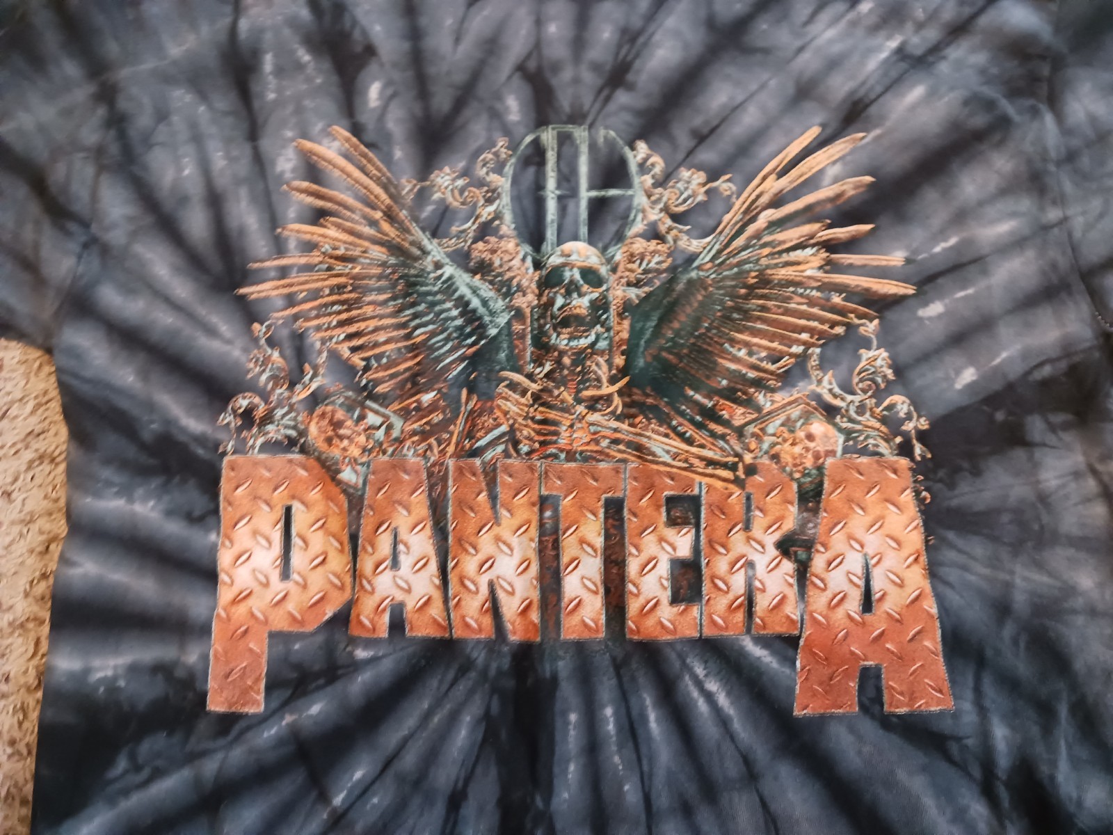 Pantera Cowboys From Hell World Tour T-Shirt Size Large 2023 Gray Tie Dye gallery