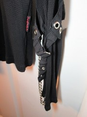 Vintage Tripp NYC Studs Chains Bondage Punk Goth Emo Daang Goodman EUC Black Lge