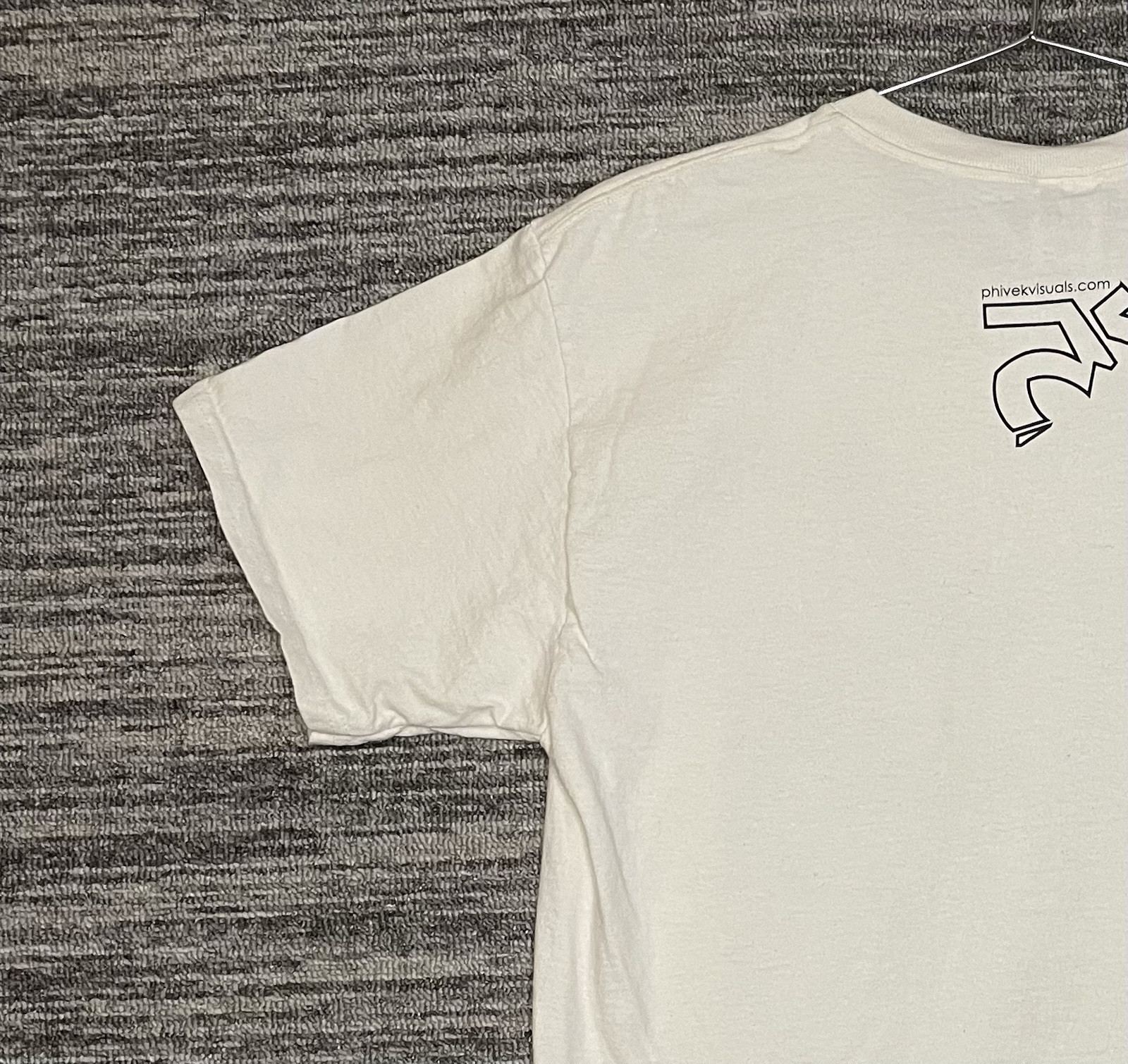 Vintage Bear With Antlers Geometric Style Shirt Size L Cream Color gallery