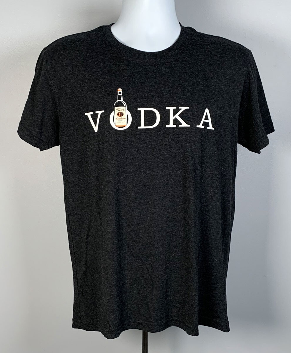 Tito's Handmade Vodka Austin Texas T Shirt Mens Medium Poly Cotton Rayon Blend gallery