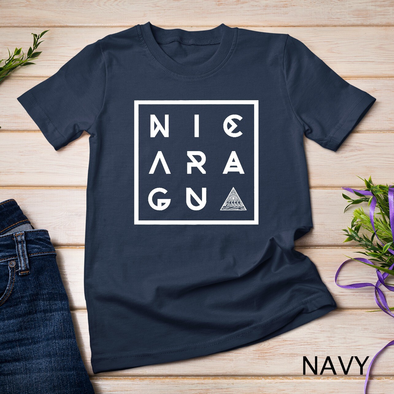 Geometric Nicaragua Premium T-Shirt Unisex T-shirt gallery