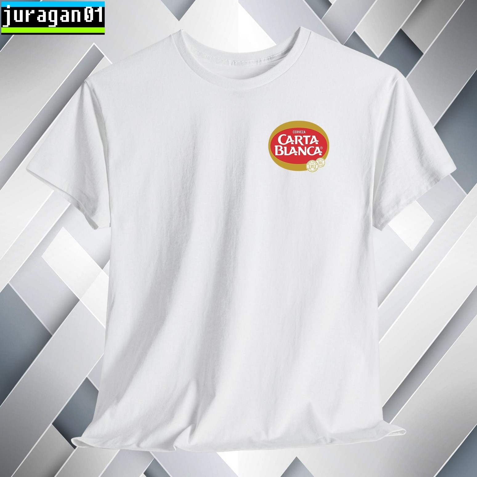 Carta Blanca Mexican Beer T-Shirt Logo Many Colors Size S to 5XL Made in USA gallery