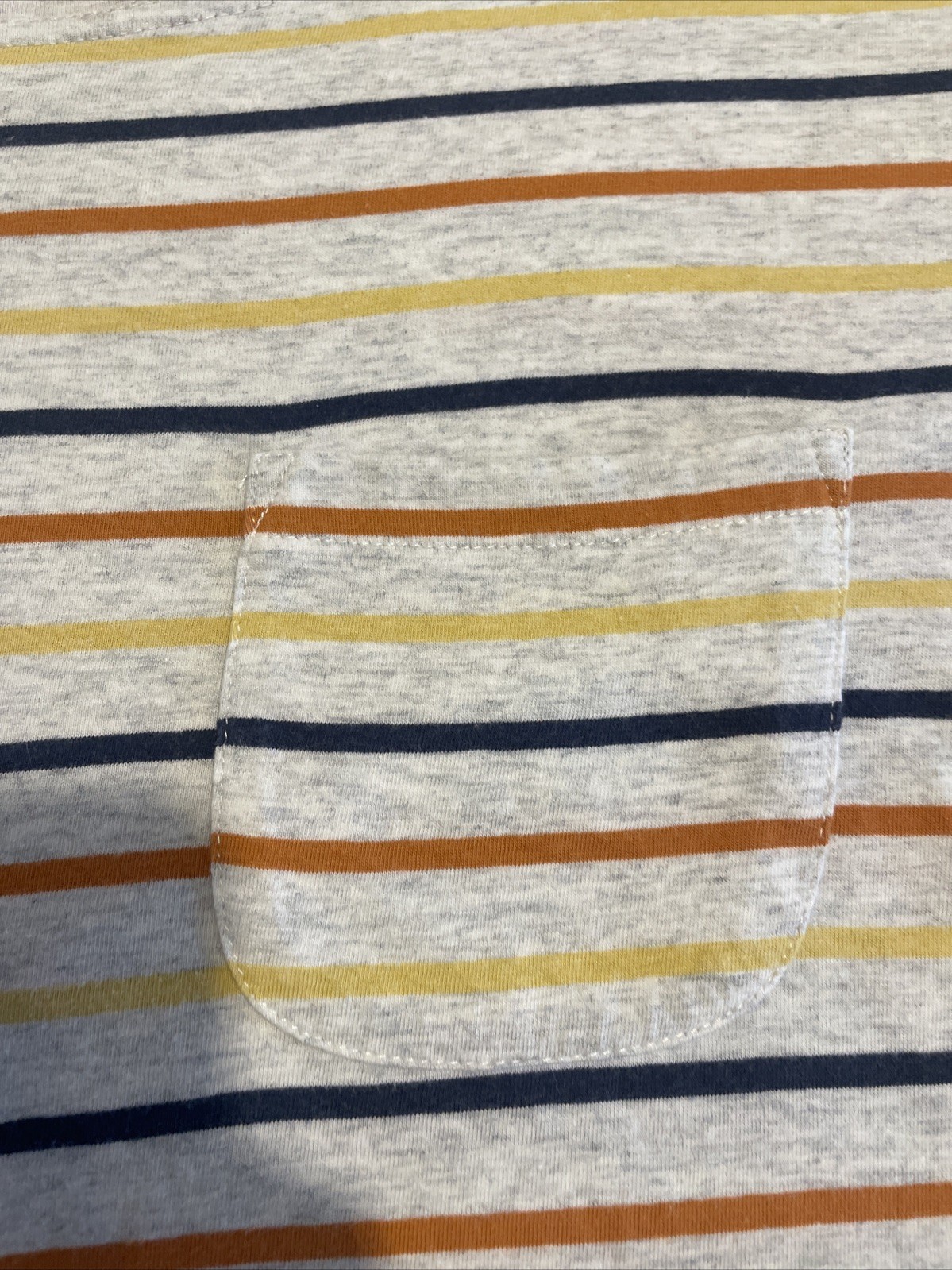 Oliver Spencer T Shirt Men’s Small Grey Multicoloured Stripes Pocket Tee gallery