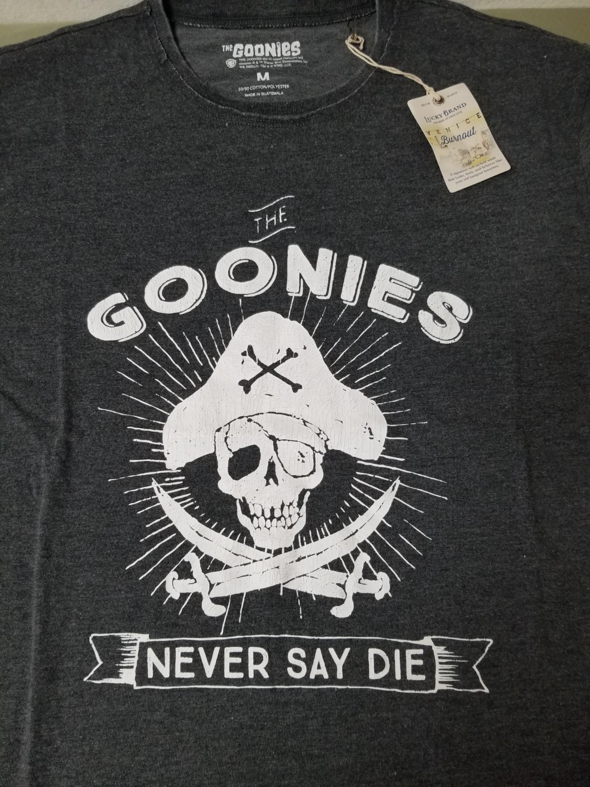 New Goonies Never Say Die T-Shirt. Retail 49.50