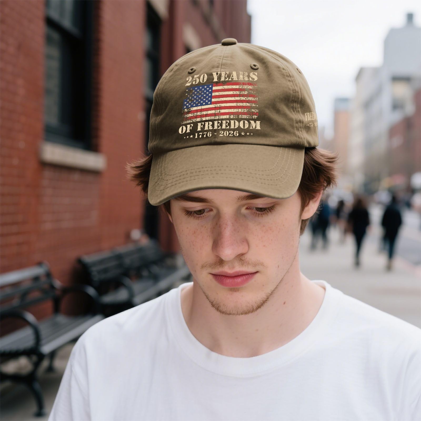 250th Anniversary USA Hat, 250 Anniversary USA Hat, Vintage Patriotic Washed gallery