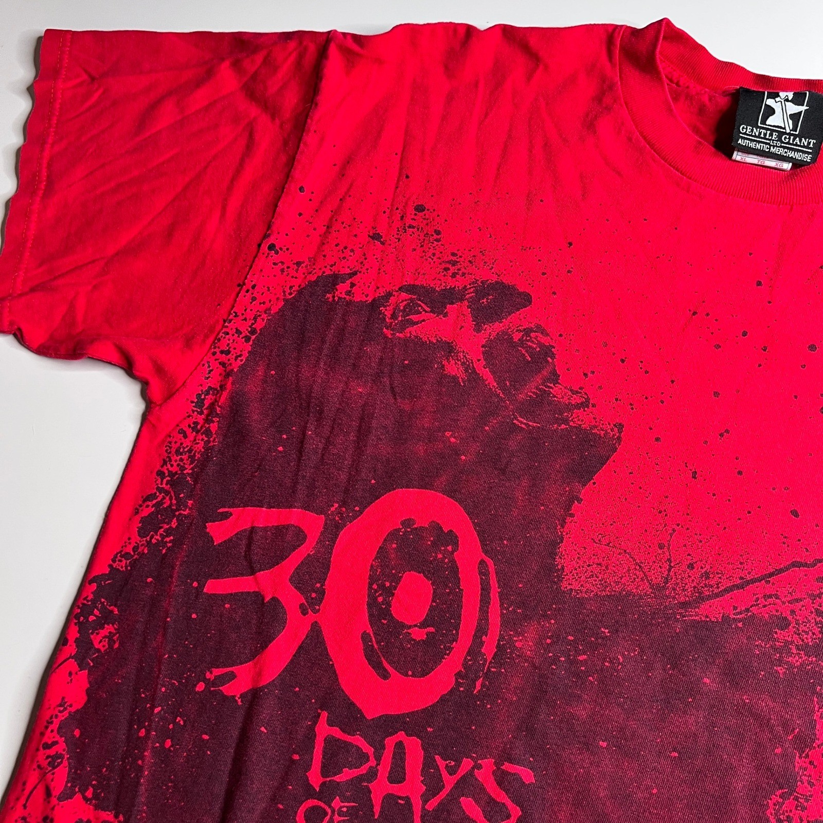 Vintage 2007 30 Days of Night Movie Promo T-Shirt Mens XL Red Horror Vampire Tee gallery