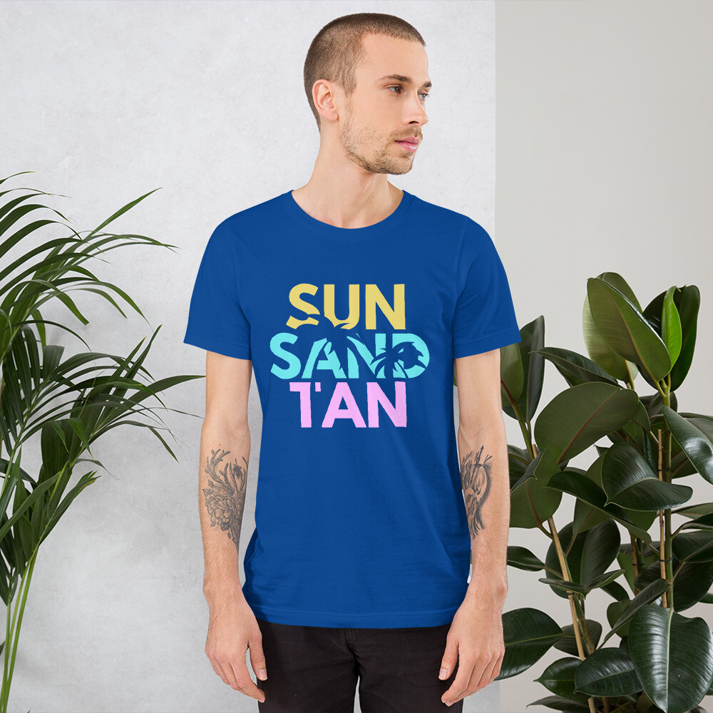 Sun Sand Tan Beach Lake Summer Vacation Unisex T-Shirt S,M,L,XL,2X,3X,4X gallery