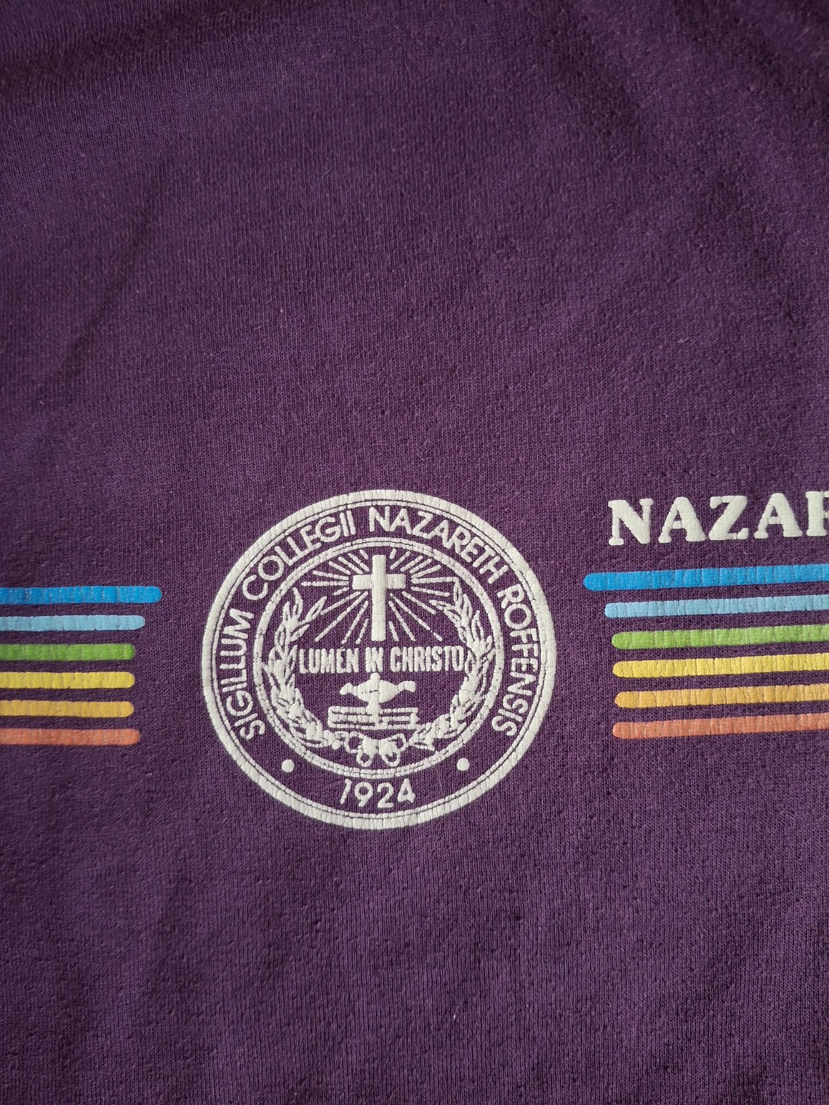 Vintage 90's Nazareth College T-Shirt Runs Small See Measurements gallery