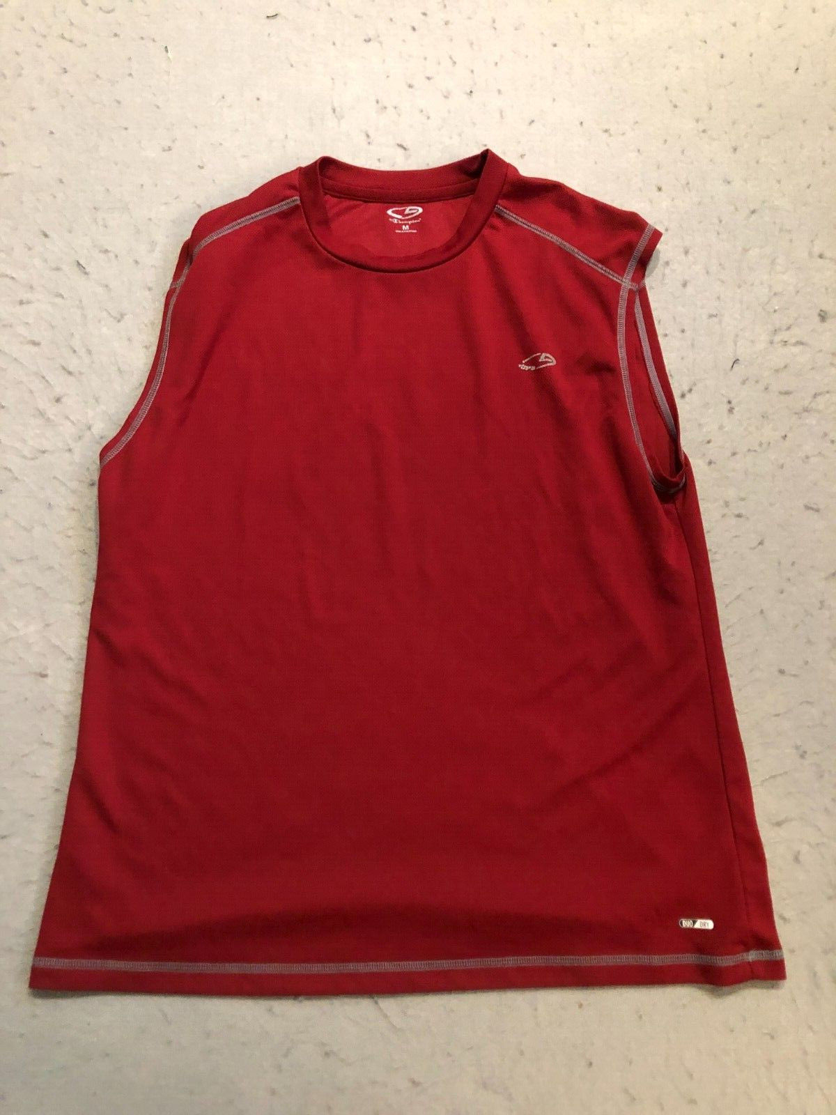 Champion Shirt Men's Medium Red Mesh Activewear Muscle Tank Top gallery