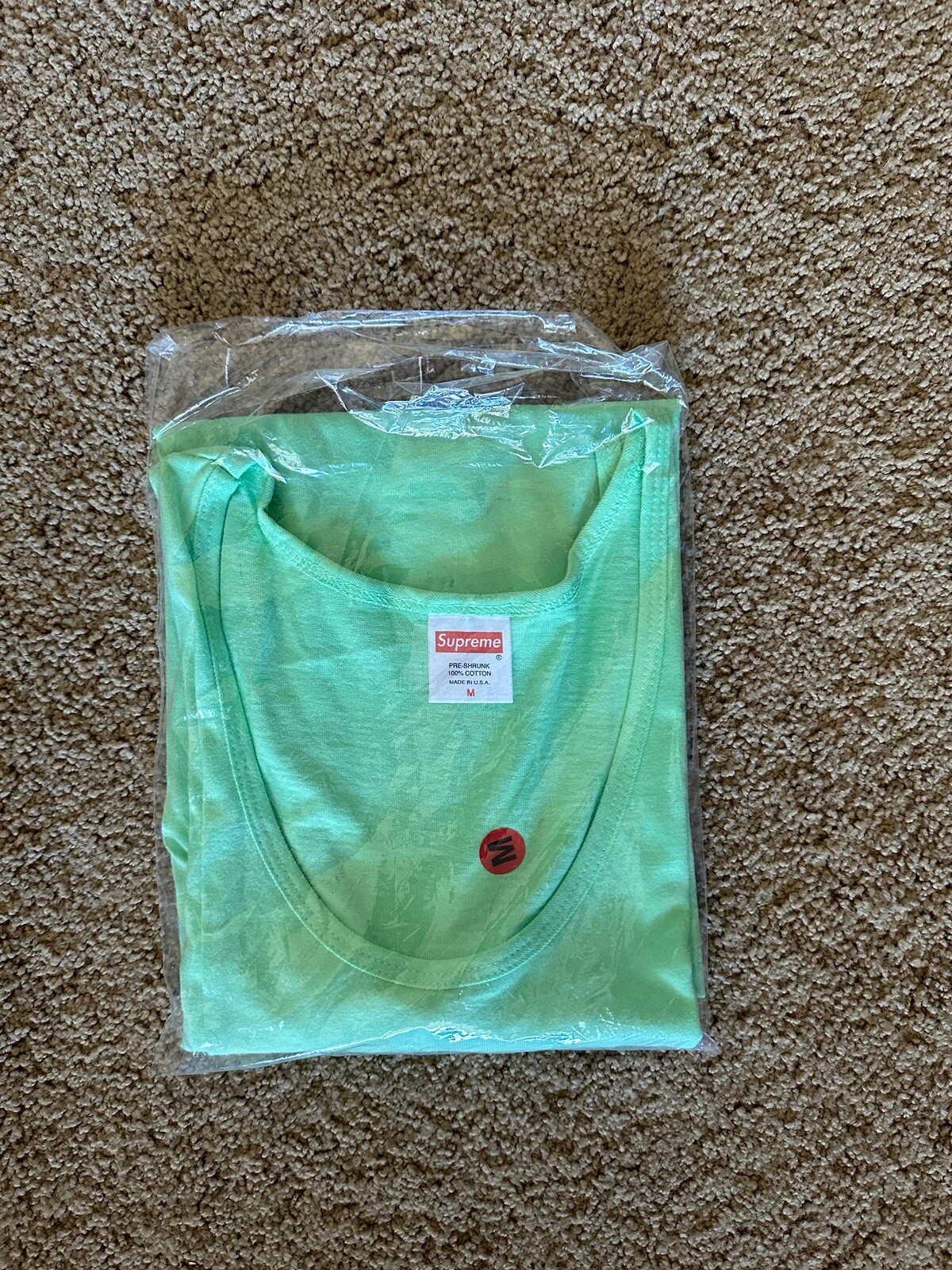 Size M - Supreme Barrington Levy Jah Life Bounty Hunter Tank Top Green SS16 New gallery