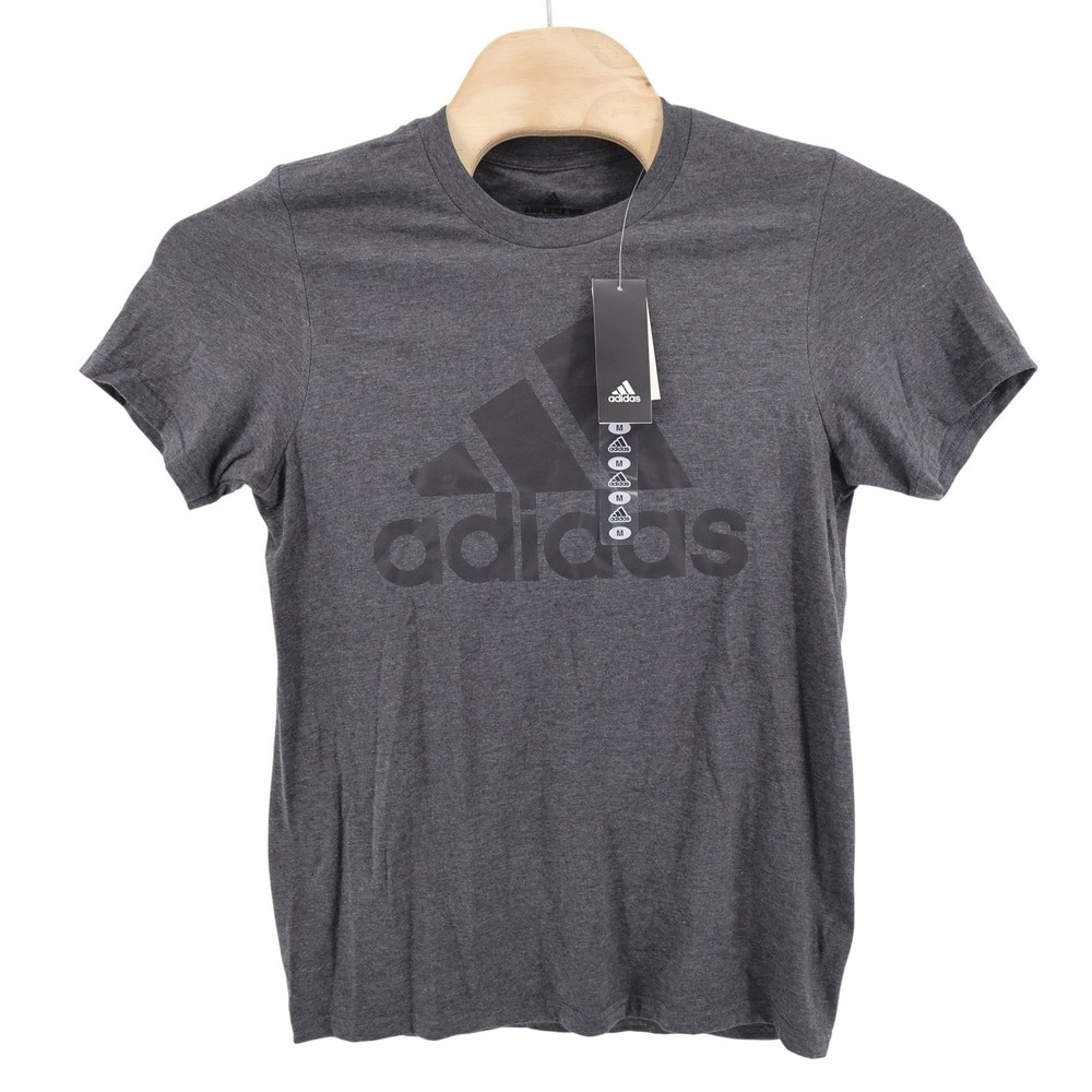 NEW Adidas Amplifier Basic BOS Tee Dark Grey Heather Mens Size Medium Shirt