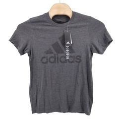 NEW Adidas Amplifier Basic BOS Tee Dark Grey Heather Mens Size Medium Shirt