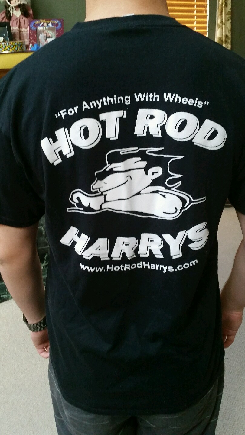 HotRodHarrys.com Black T-Shirts HotRod Cars Trucks Motorcycles Van Free Shipping gallery