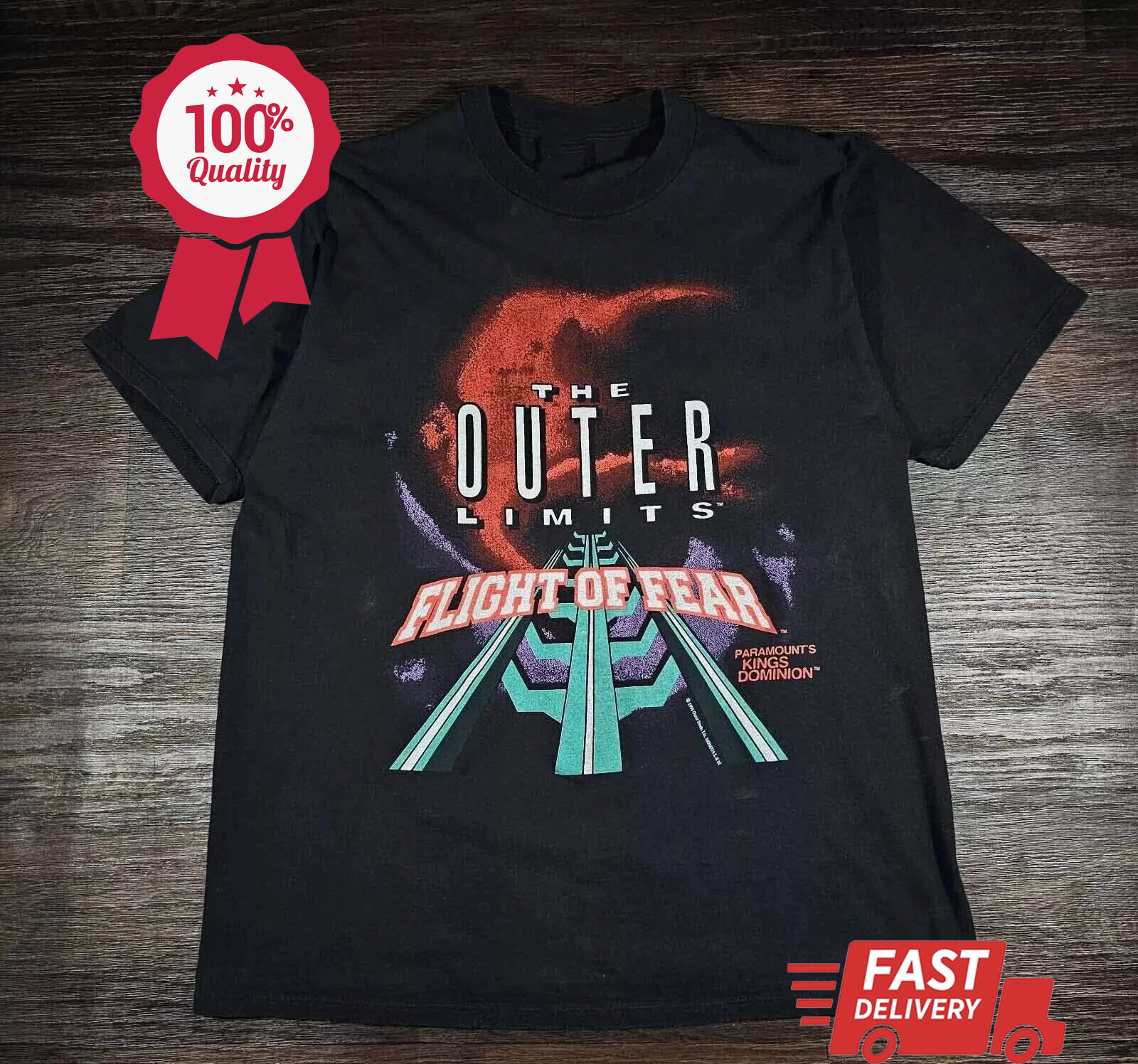 The Outer Limits Flight Of Fear Shirt Black Unisex Size S-2345XL