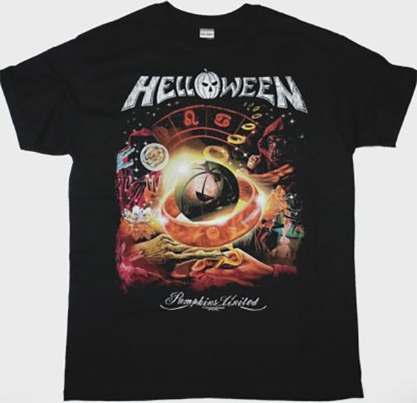 Helloween Pumpkins United World Tour 2018 Black Tee