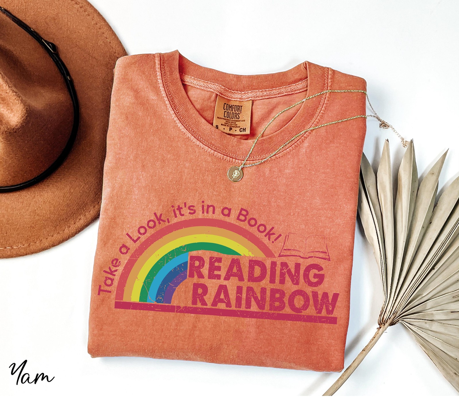 Comfort Colors® Take a Look It's in a Book Shirt, Reading Rainbow Shirt, Book Lo gallery
