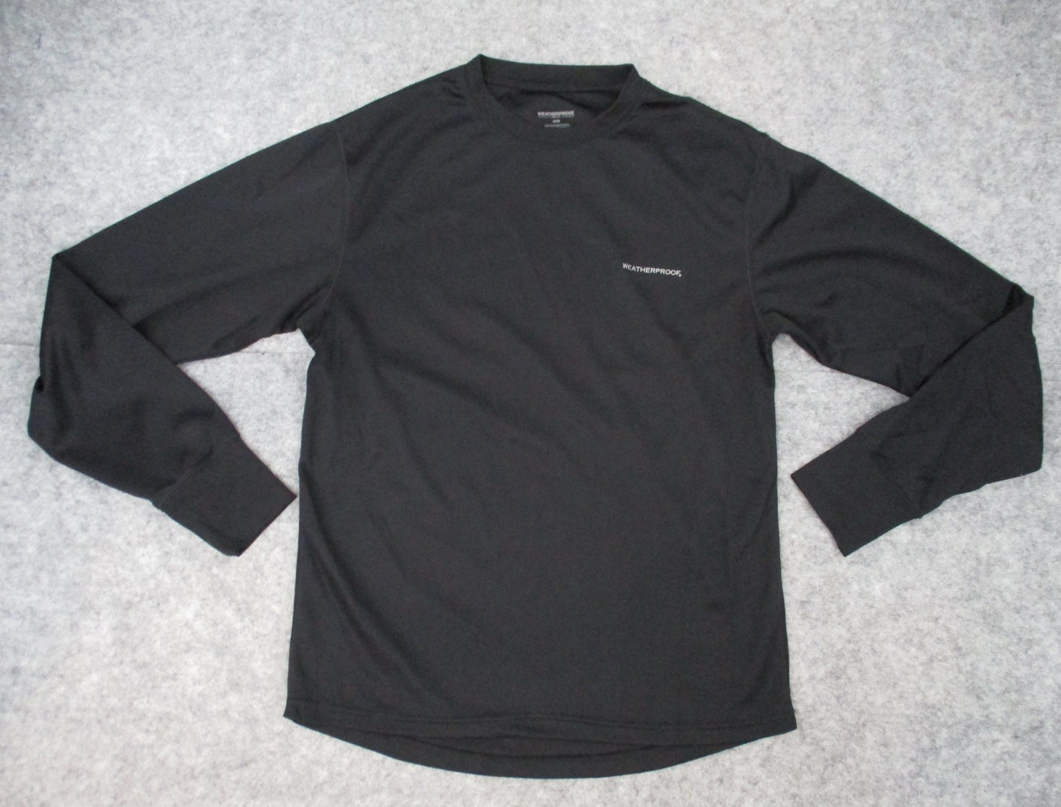 Weatherproof Mens Medium Base Layer Black Long Sleeve Top Layering Outdoors gallery