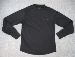 Weatherproof Mens Medium Base Layer Black Long Sleeve Top Layering Outdoors