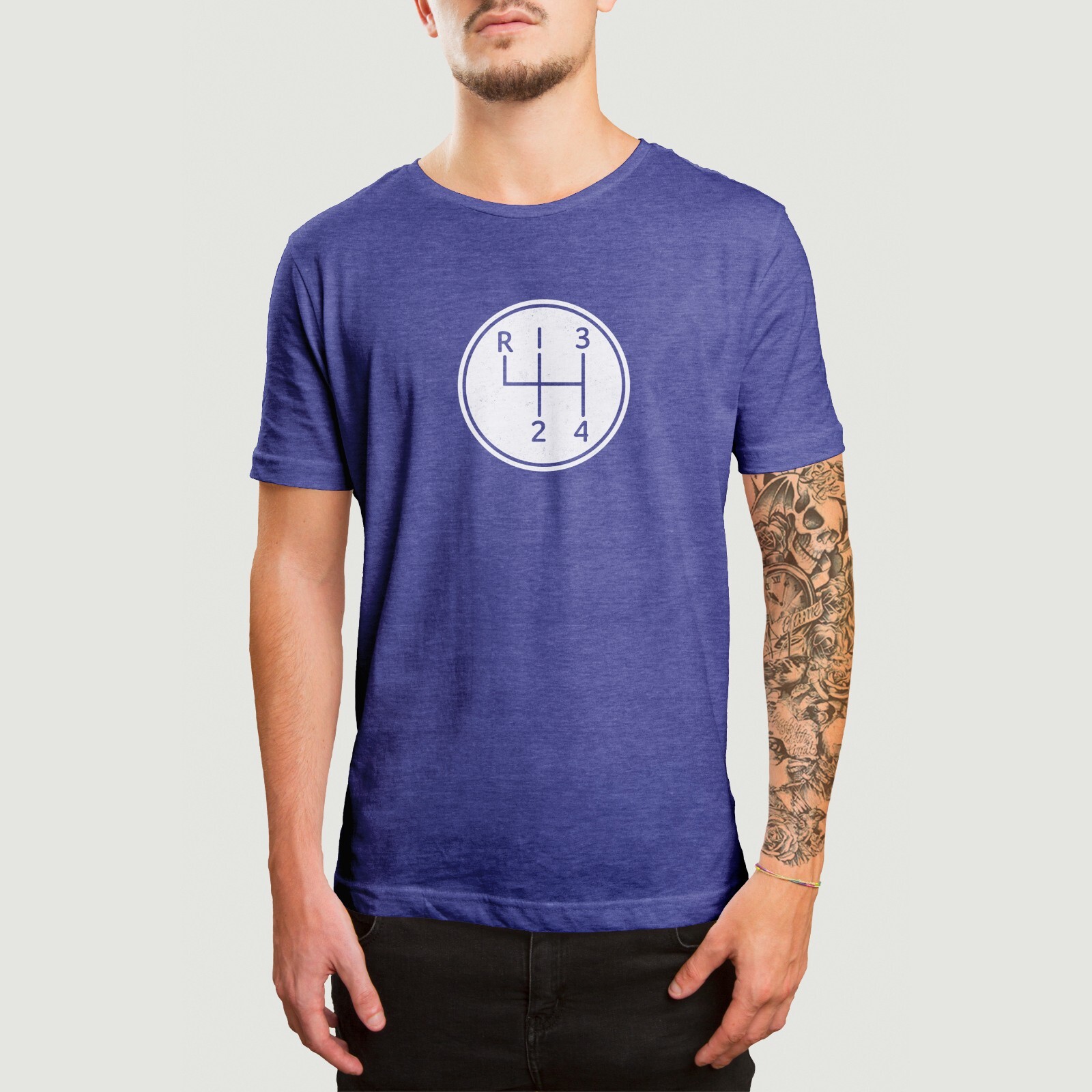 4 Speed Shifter T-Shirt, Automotive Graphic Tee, Stick Shift, Manual, H-Pattern gallery