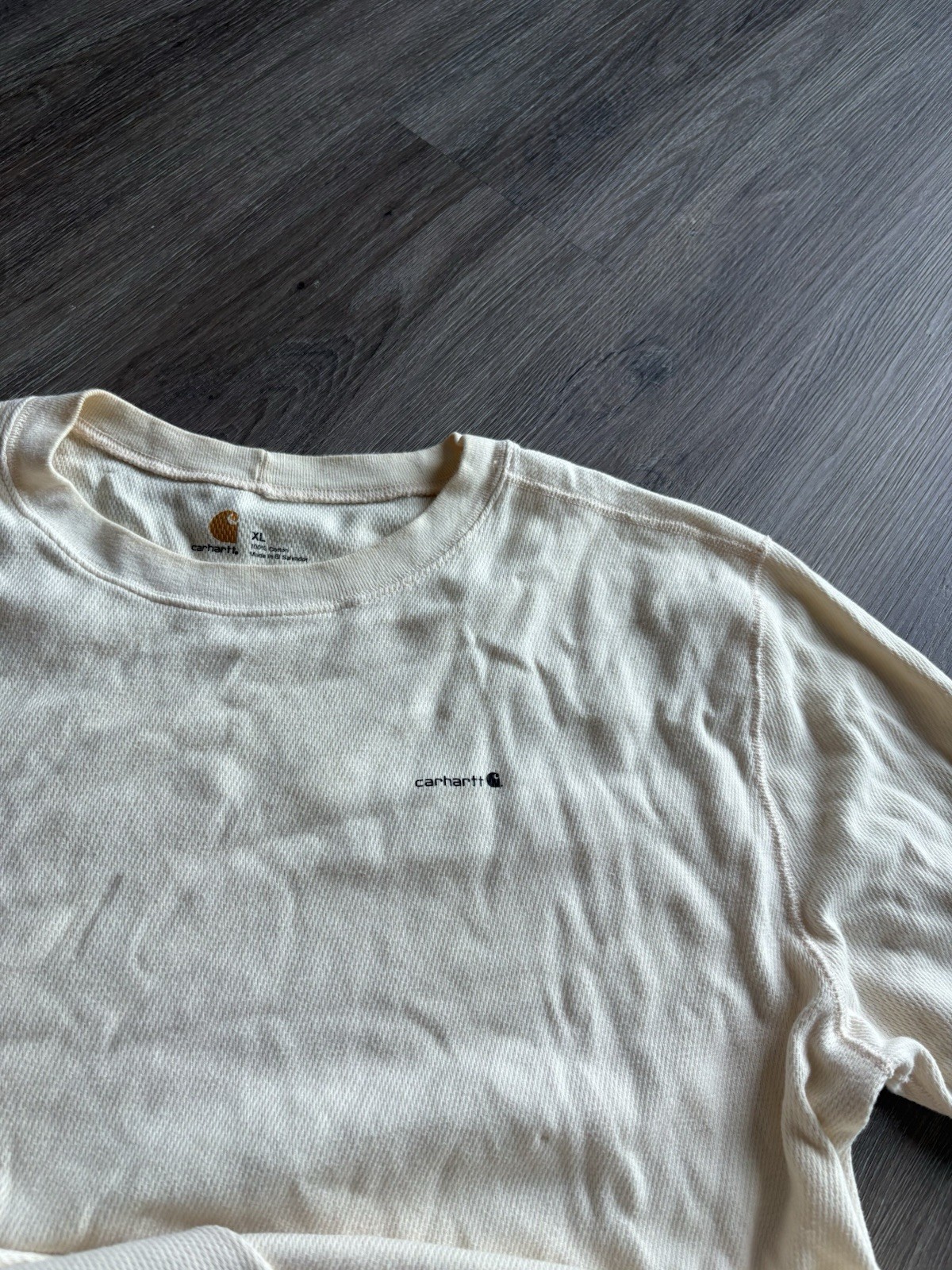 Carhartt White Mens Long Sleeve Thermal Shirt size xl gallery
