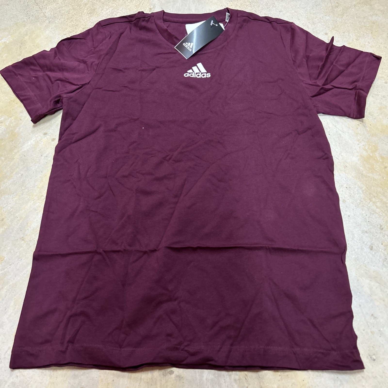 Adidas Mens Fresh Short Sleeve Cotton Tee Maroon HG0707 Men’s Size 2XL - NWT gallery