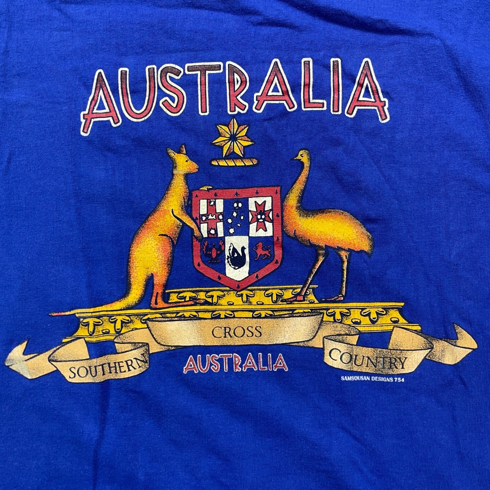 Australia Souvenir T-Shirt Vintage Graphic Print Short Sleeve Large gallery