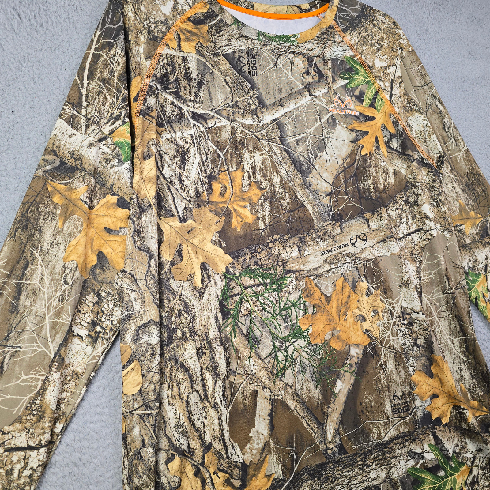 REALTREE Edge CAMO SHIRT Mens Extra Large XL BROWN Long Sleeve HUNTING HIKING gallery