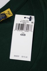 Polo Ralph Lauren Men’s Long Sleeve Plaid Patchwork Big PONY Shirt Green 4XB