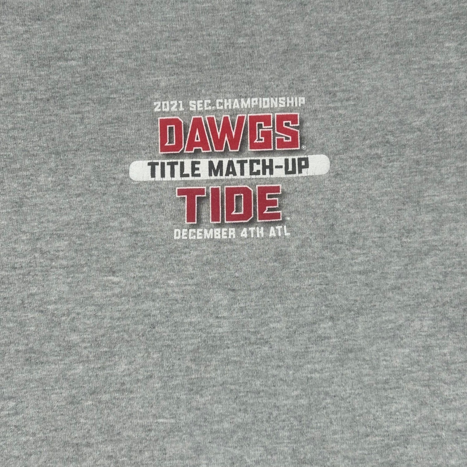 2021 SEC Championship Georgia vs Alabama Long Sleeve Men's T-Shirt Gray S gallery