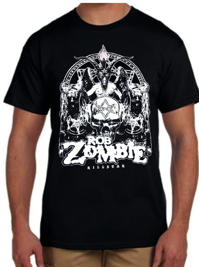 ROB ZOMBIE KILL STAR PUNK ROCK Black T Shirt