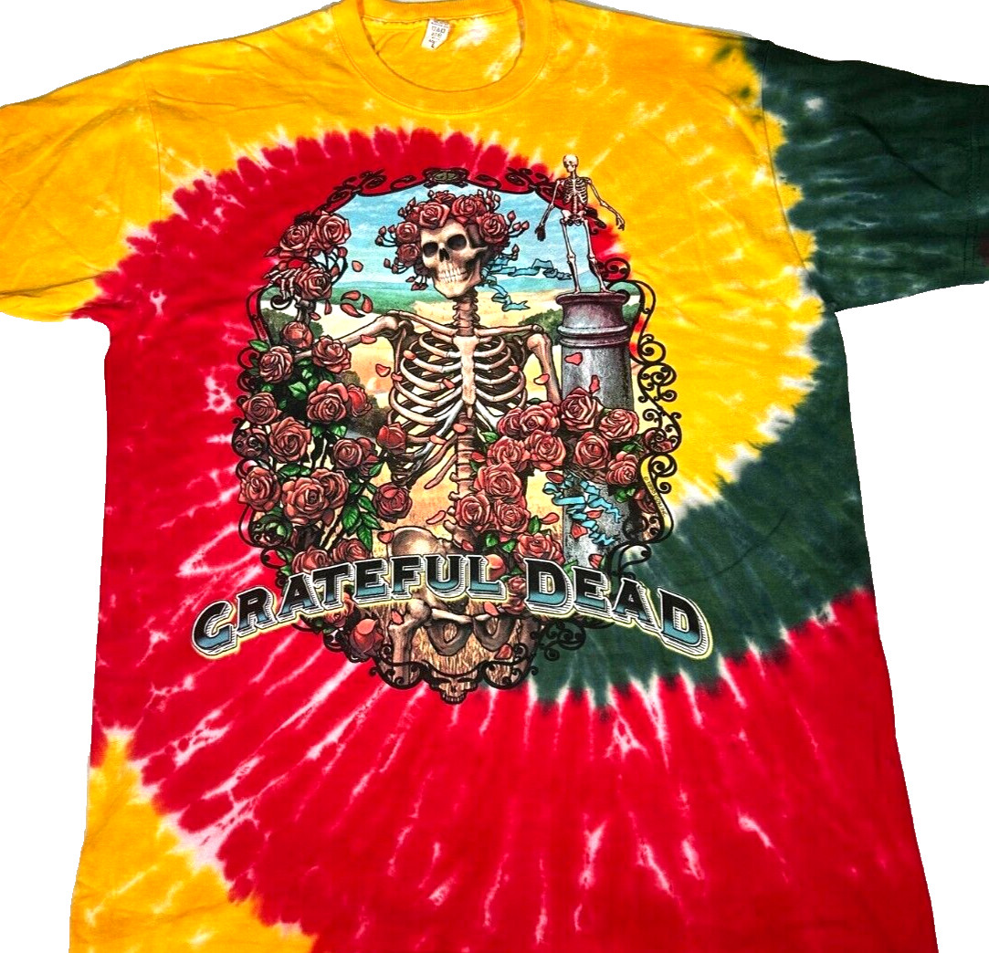 Grateful Dead Bertha Multi-Color Tie Dye T-Shirt Size Large Brand New gallery
