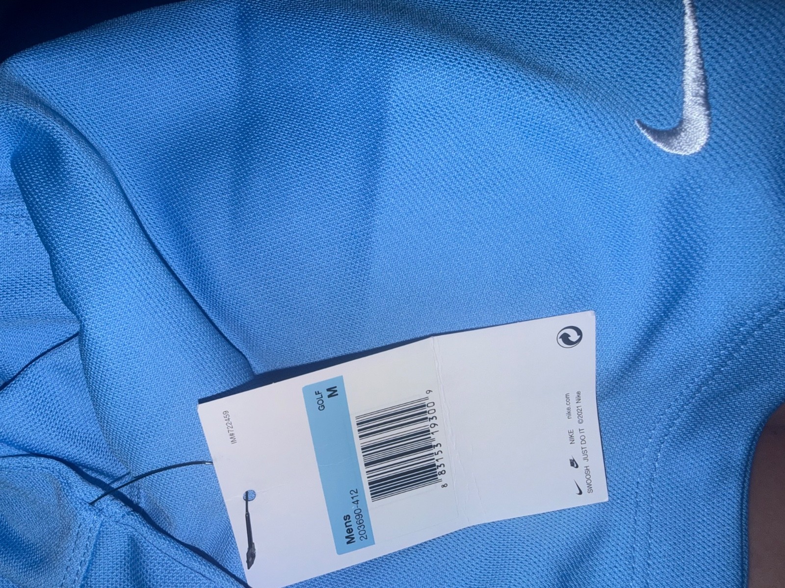 Mens Nike Blue Golf Polo gallery