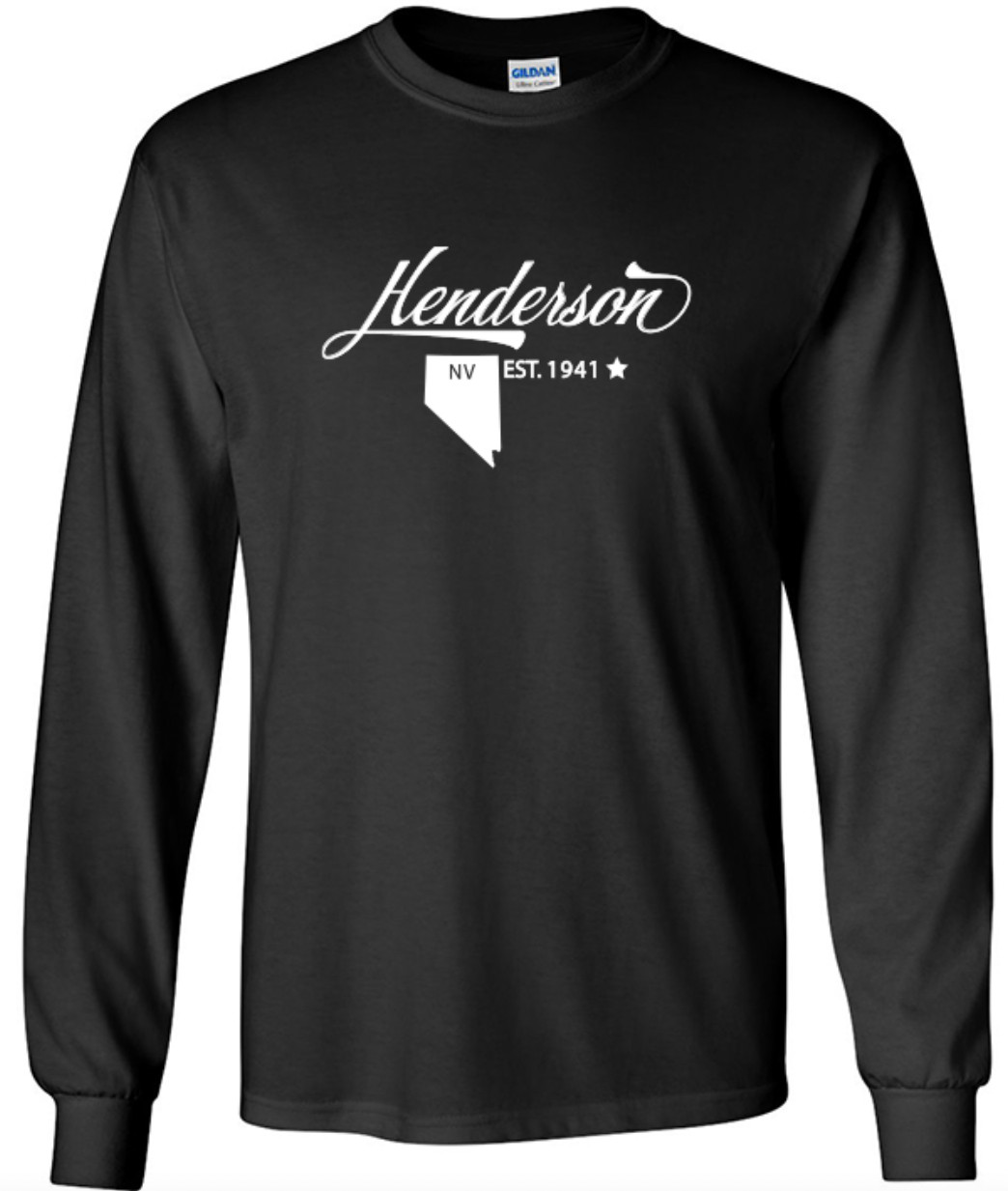 Henderson Nevada State T-Shirt Long Sleeve Graphic Tee Unisex apparel Text logo gallery