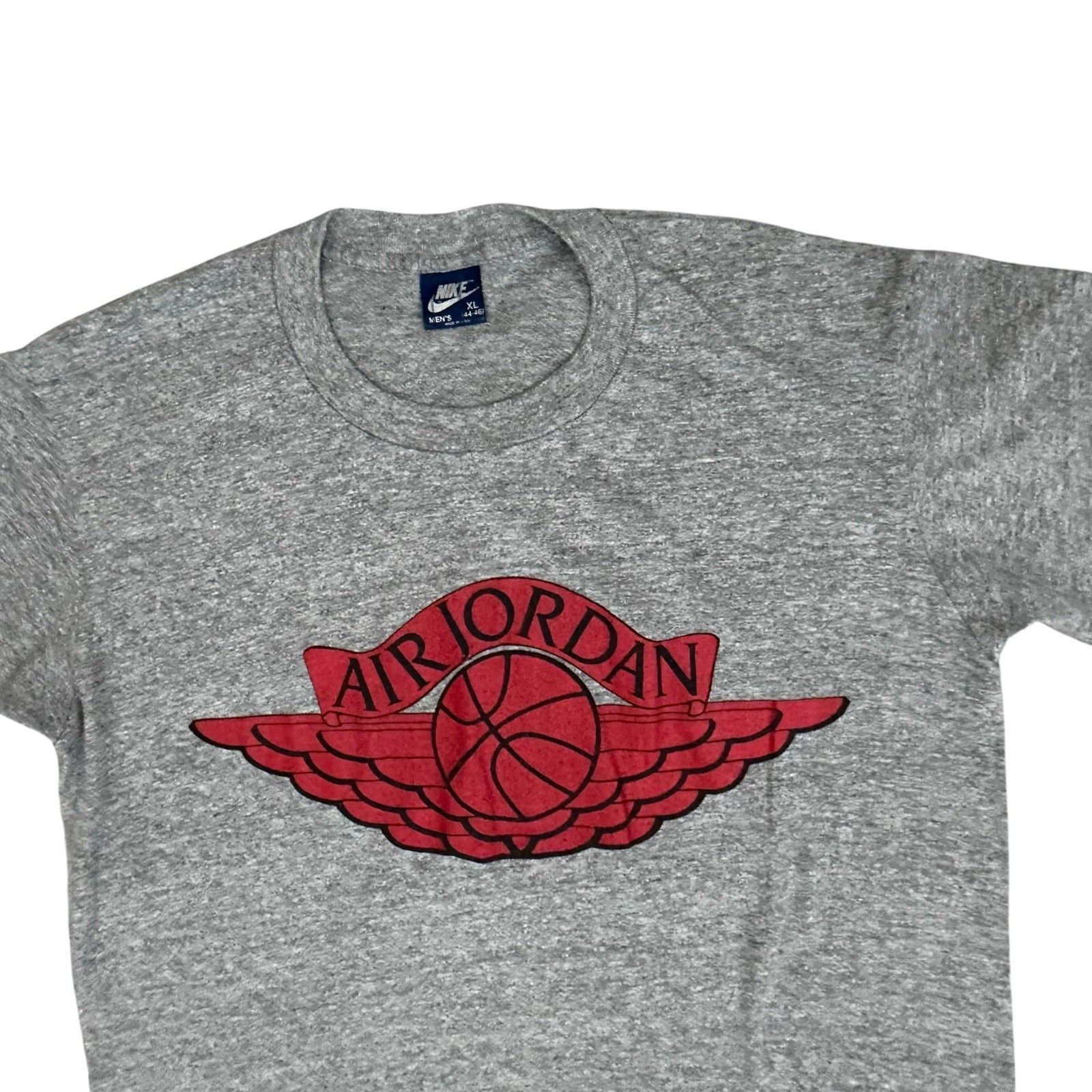 VTG Nike Air Jordan Wings Logo T-Shirt 80s Men’s XL Grey Made USA Single Stitch gallery