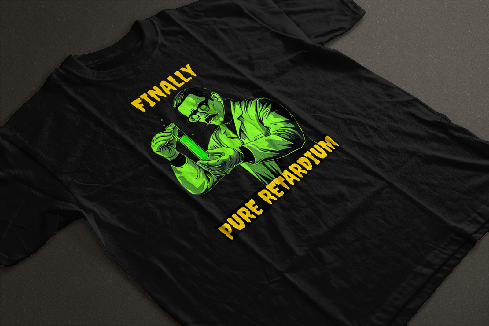 Finally Pure Retardium Funny Scientist T-shirt, Unisex Tee