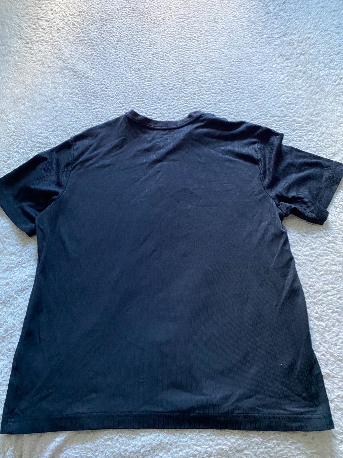 Croft & Barrow Men Short Sleeve Easy Care V-Neck Blouse Black Size L gallery