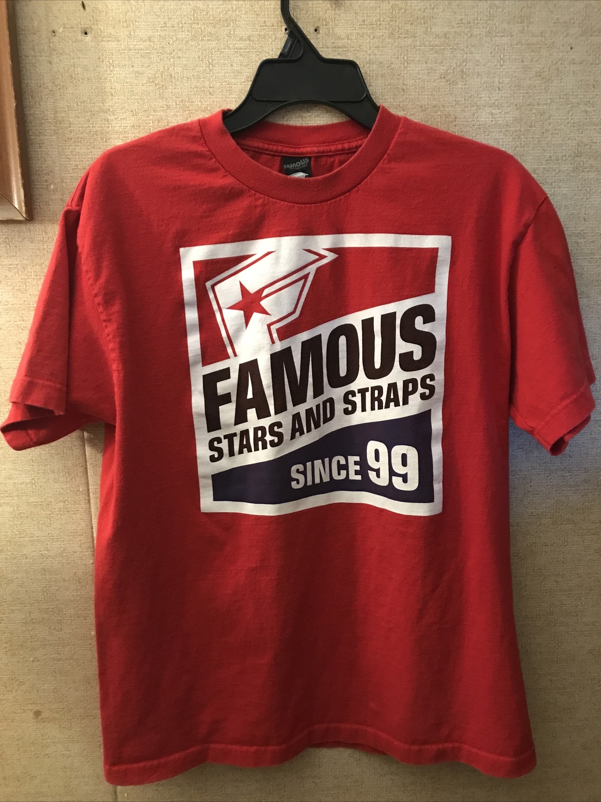 Famous Stars And Straps Red Mens Large Graphic Shirt