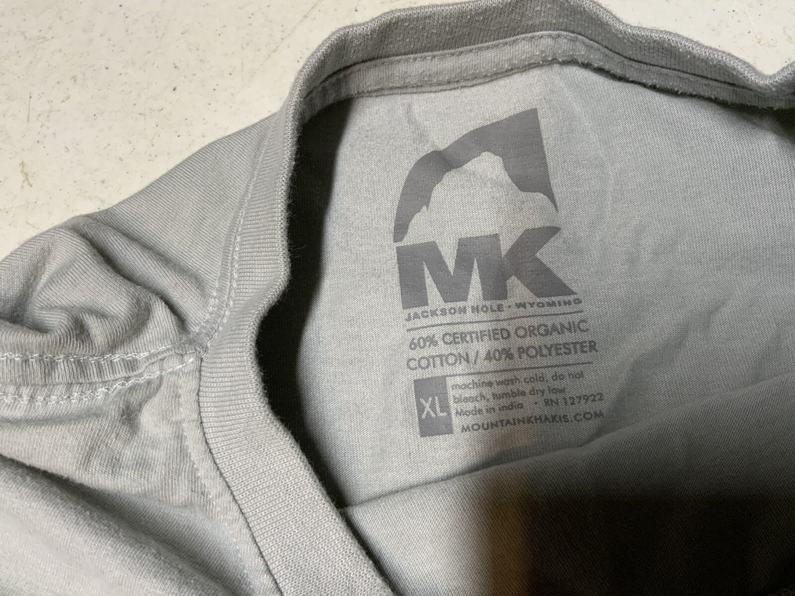 Men’s Mountain Khaki Organic Cotton Tshirt Sz. XL #21 gallery
